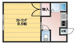 ハイツYOU【1階】の間取り