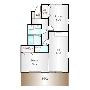 群馬県伊勢崎市連取本町【アパート】の間取り