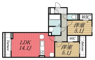 千葉県千葉市稲毛区稲毛東1【マンション】の間取り