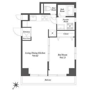東京都大田区池上5【マンション】の間取り