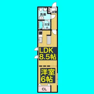 リアライズ名城公園【1階】の間取り