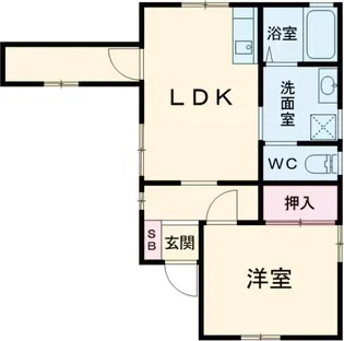 花畑中垣貸家【1階】の間取り