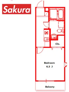ラフィネス南太田【3階】の間取り