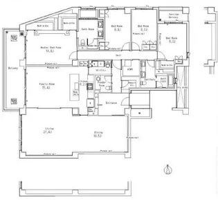 ガーデン高輪【2階】の間取り