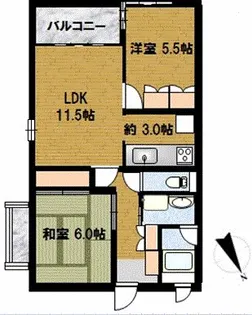 東京都世田谷区船橋5【マンション】の間取り