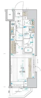 フュージョナル千住緑町【3階】の間取り