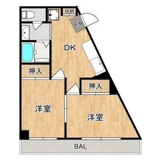 ボナール松本【2階】の間取り