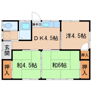 山梨県甲斐市篠原【一戸建】の間取り