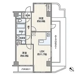 プレミアムキューブ都立大学#mo【7階】の間取り