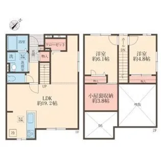 カーサクラーノ【1階】の間取り
