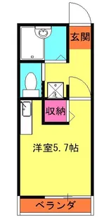 モンパルナス【2階】の間取り