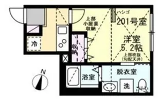 ベイルーム中央林間【2階】の間取り