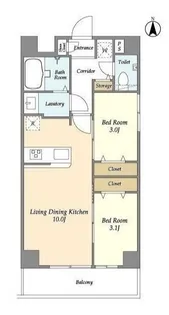 アルファコート西糀谷【4階】の間取り