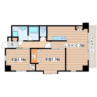 u・ステージ3【5階】の間取り