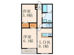 arflex社ノ木(新築)【2階】の間取り