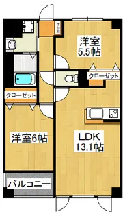 サンピタリア東船橋【8階】の間取り
