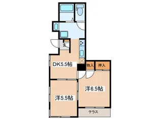 グランシャリオ横浜【1階】の間取り