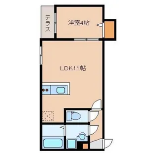 福岡県福岡市東区和白6【アパート】の間取り