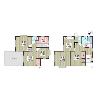 埼玉県熊谷市久保島【一戸建】の間取り