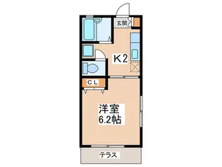 コ-ポソアラ【1階】の間取り