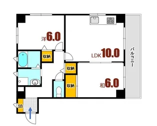 KSMビル【4階】の間取り