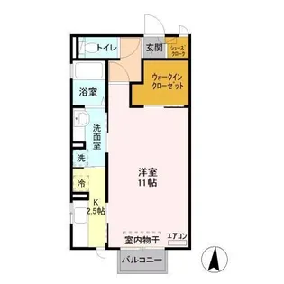 大黒屋 十番館【2階】の間取り