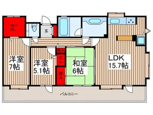ガレイシア朝霞台【3階】の間取り