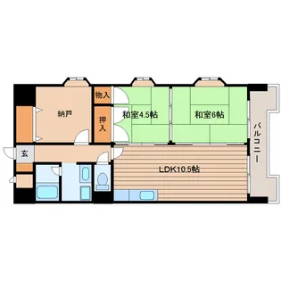 テーアイ二日町ビル【2階】の間取り