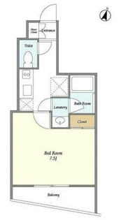 ディームス東新宿【8階】の間取り