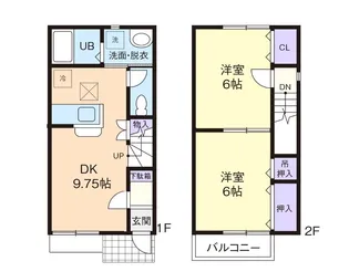 グラシア Aの間取り