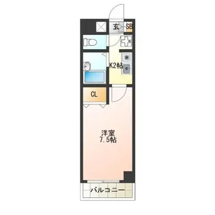 ルミエール花園【4階】の間取り