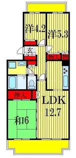 千葉県船橋市飯山満町3【マンション】の間取り