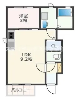 グレイスコート熊本駅【2階】の間取り
