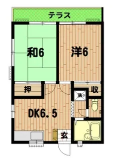 コーポラス羽沢【1階】の間取り
