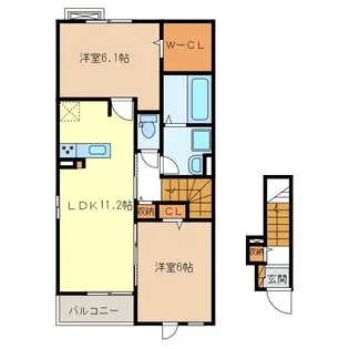 グランド ソレイユ【2階】の間取り