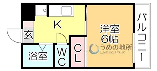 パークハイム米倉【2階】の間取り