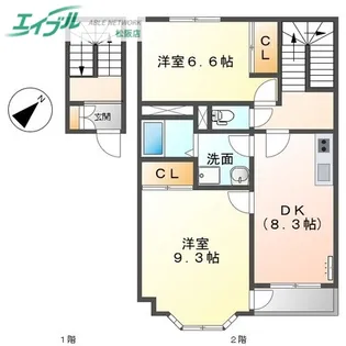 ライフピアAo【2階】の間取り