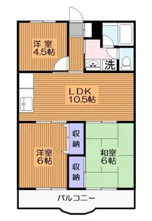 ルミエール屏風ヶ浦【2階】の間取り