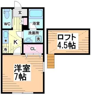 神奈川県川崎市多摩区布田【アパート】の間取り