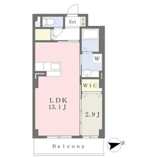 グラディート大沢川原【8階】の間取り