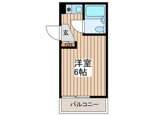 パ-クサイドマンション【3階】の間取り