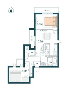 東京都豊島区要町1【マンション】の間取り