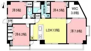 ベルディール芦花公園【3階】の間取り