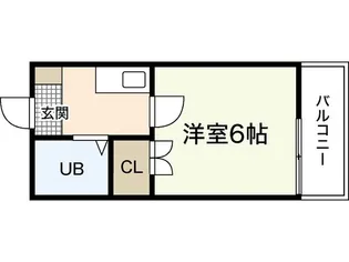 ロイヤル東雲【4階】の間取り