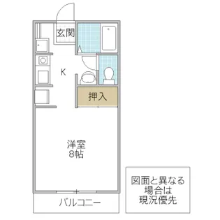 コーポひかり【1階】の間取り
