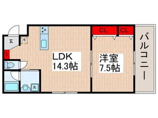 Mimi clochette【2階】の間取り