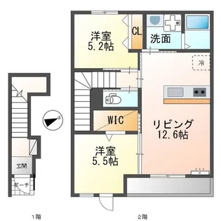 アメニティハイツ寺家II【2階】の間取り