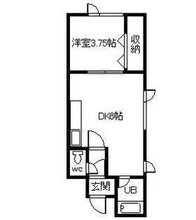 山岸マンション【2階】の間取り