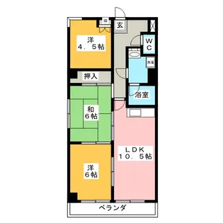 橘屋ビルA.M.D.E【4階】の間取り