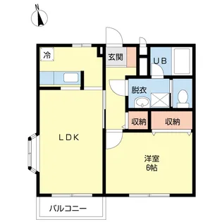パレグレイス・ノース【2階】の間取り